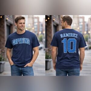 Lake County Captains Jose Ramirez #10 T-Shirt Men’s XXL Retro Brand MiLB